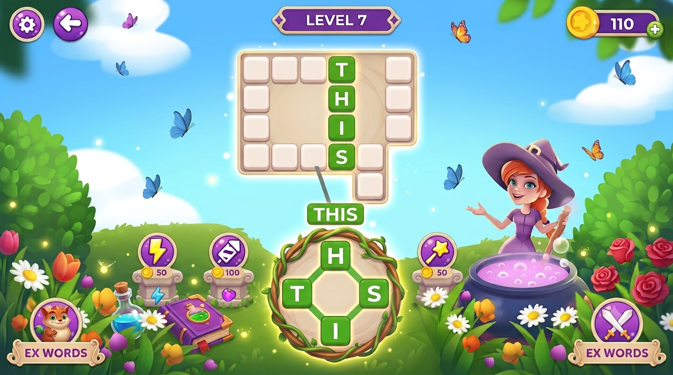 WordWeave puzzle board scene